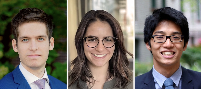 Left to right: Felipe Barbieri, Dr. Jessica Wojick, Youngbin Yoon