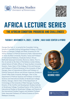 “The African Condition: Progress and Challenges” Flyer