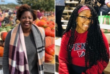 Ph.D. candidate Shaquilla Harrigan and College junior Nicole Harrington