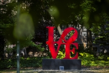 The LOVE statue at Penn