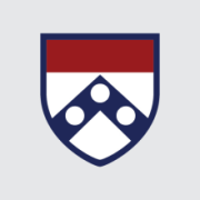 A generic shield logo, with a red bar across the top and a blue upside-down V that holds three white dots.