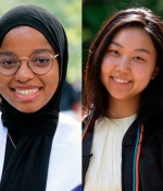  Habib Salim, C’23, and Chuanyuan Liu, W’23 